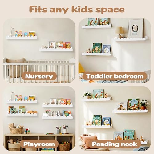 White Scalloped Nursery Shelves - Image 6