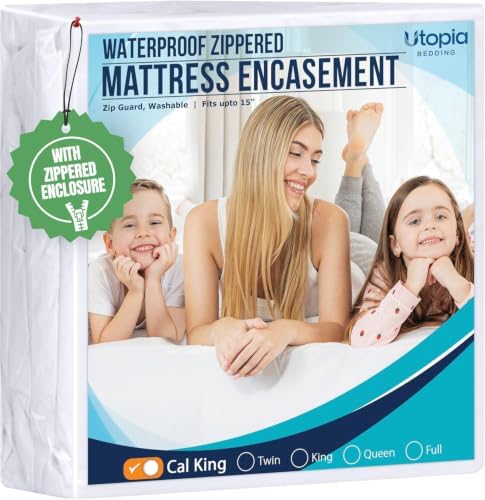 Utopia Bedding Mattress Protector Zippered California King Size, 100% by UTOPIABEDDING