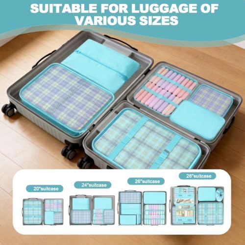 8/9 Set Packing Cubes for Travel, Suitcase Organizer Bags for Luggage - Image 4