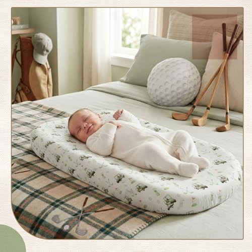 CroBlissful 2 Pack Golf Baby Lounger Cover Golf Baby Nursery - Image 5