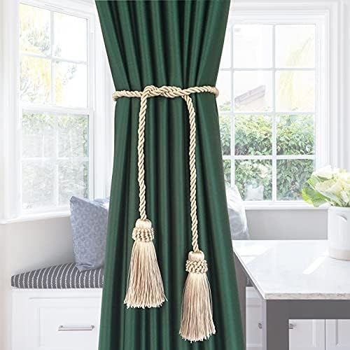 Curtain Tiebacks Handmade Curtain Holdbacks Rope - Image 5