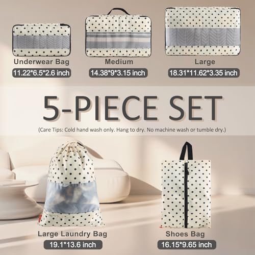 U+U 5 Set Packing Cubes, Travel Organizers - Image 3