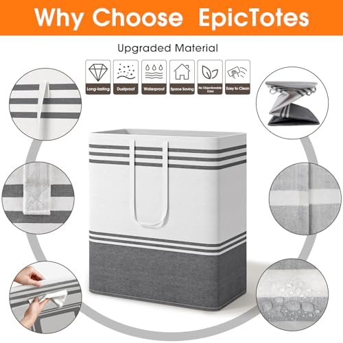 4 Pack Large Laundry Baskets, Laundry Hampers, Freestanding Waterproof - Image 4