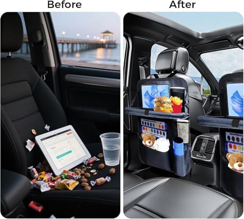 Backseat car organizer, 9 storage pockets, car organizer - Image 5