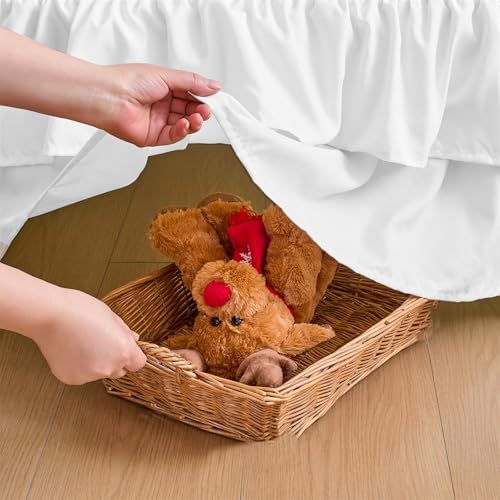 Ruffled Crib Bed Skirt, Soft Double Layer - Image 5