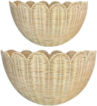 Scalloped Wall Basket by Unknown