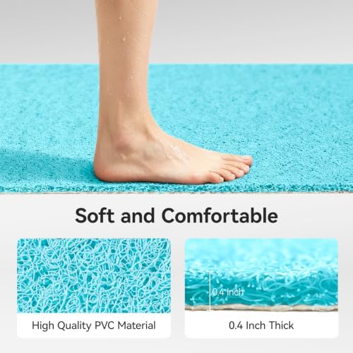 Asvin Soft Textured Bath, Tub Mat, 47x16 Inch, Phthalate Free, Non Slip Comfort - Image 5