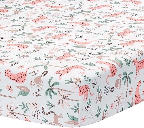 Lambs & Ivy Enchanted Safari Leopard/Lemur Jungle 3-Piece Baby Crib Bedding Set - Image 4
