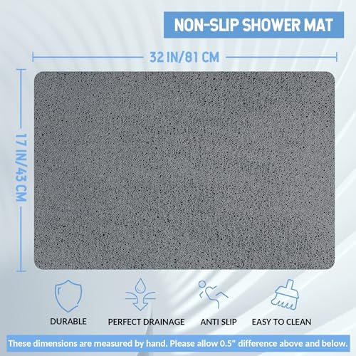 Hargiis Non Slip Bathtub Mat, Anti Slip Shower Mat, Quick Drying Bath Tub Mats - Image 2