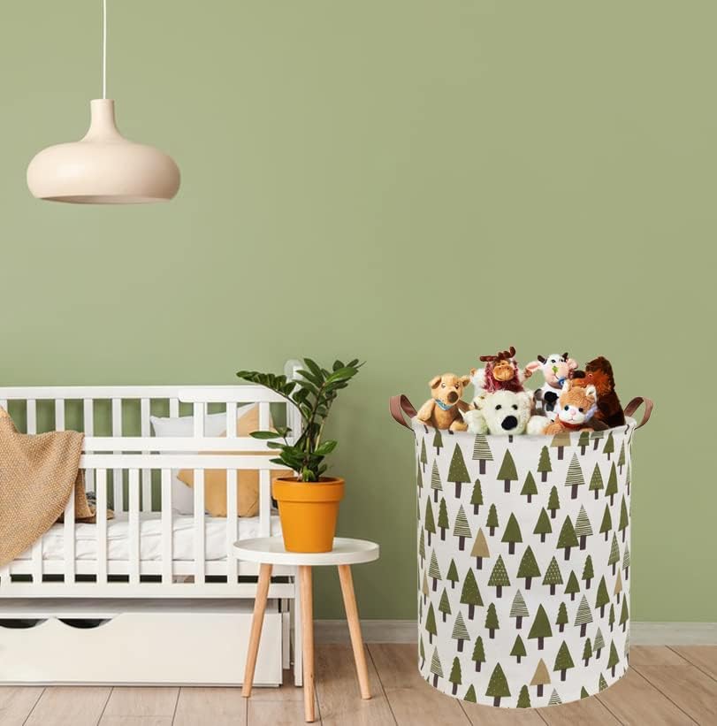 Large Storage Bins, Canvas Fabric Laundry Basket Collapsible Storage Baskets - Image 3