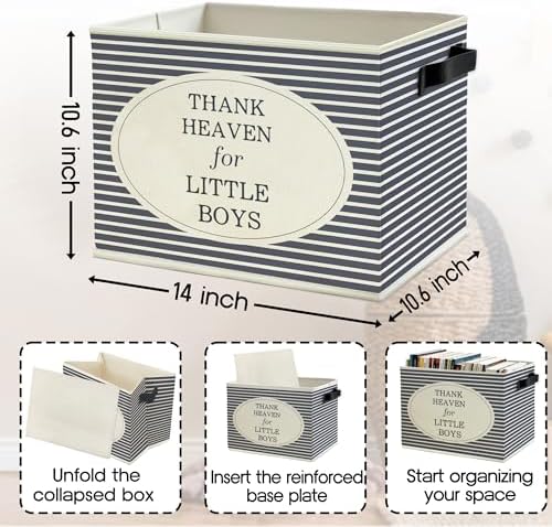 Boy Nursery Storage Bins Box - Image 6