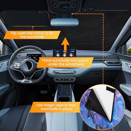 Car Windshield Sun Shade UV Reflector Foldable Front Window SUV - Image 5
