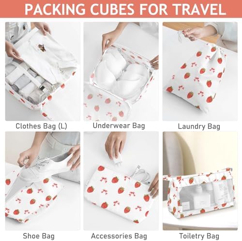 KPX 8 Set Packing Cubes for Travel, Luggage Packing Organizers Accessories - Image 4