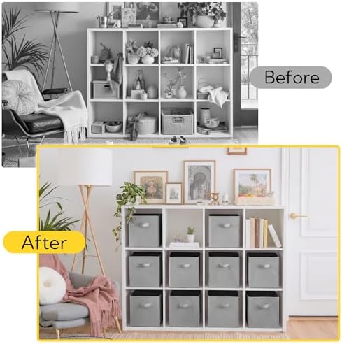Cupic Cupid 10-Pack 11x11 Cube Storage Bins, Collapsible Storage Cubes - Image 6