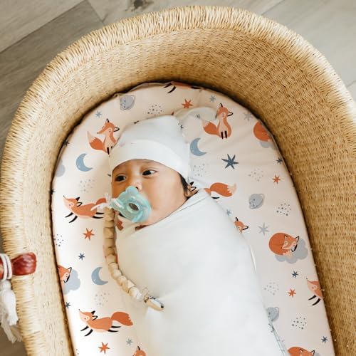 Stretch Fitted Bassinet Sheet Set BROLEX 2 Pack Cradle Sheets - Image 6