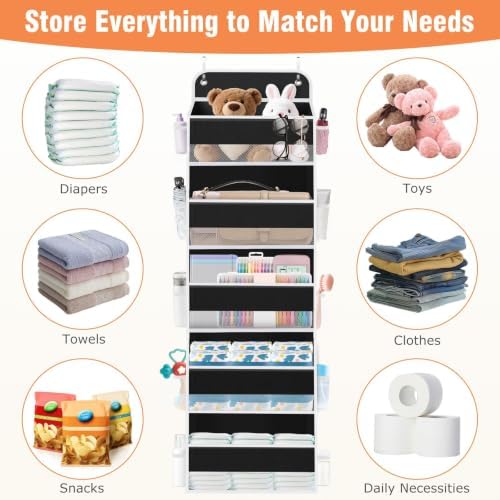 Over The Door Organizer Storage Large Capacity Hanging Bedroom Storage - Image 6