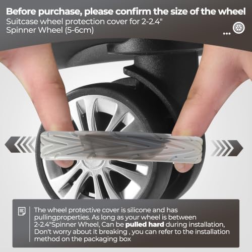 8Pcs Luggage Wheel Covers, Travel Accessories - Image 4