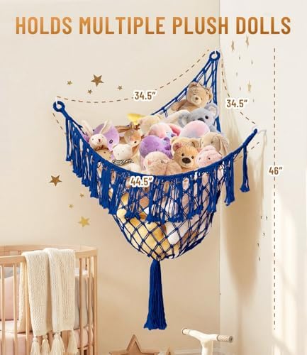 Lare Stuffed Animal Storage Hammock Corner Net - Image 5