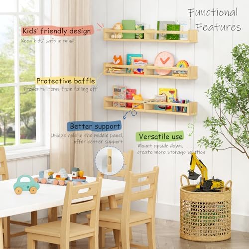 Harwaya Floating Nursery Book Shelves - Image 4