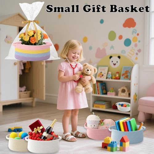 Woven Rope Basket, Baby Gift Basket - Image 4