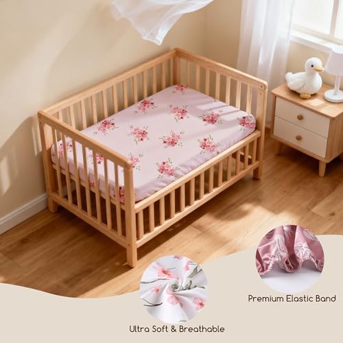3 Pack Bedside Bassinet Sheets Girl & Boy 33" x 20" Rectangle - Image 6