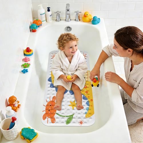 Kids Bathtub Mat, Non Slip Cartoon Bath Mat - Image 6