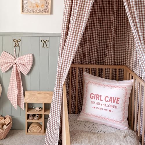 Pink Girl Cave Pillow Cover 18x18, Baby Girl Room Playroom Decor - Image 3