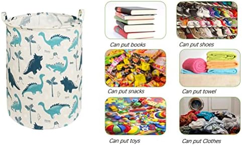 MAIZMZ Kids Hamper Storage Bins Organizer Toy Box Laundry Basket Large Canvas - Image 3