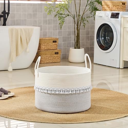 KAKAMAY Large Blanket Basket - Image 6