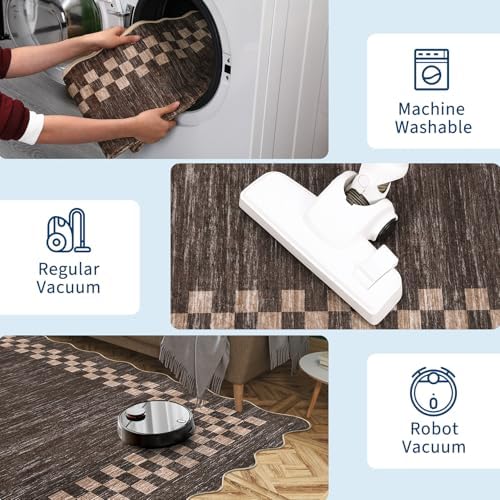 GarveeHome Hallway Runner Rug 2x6 Non Slip Scalloped Kitchen Washable Rug - Image 6
