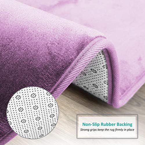 Clara Clark Bathroom Rugs, Velvet Memory Foam Bath Mat, Machine Washable Bath - Image 4
