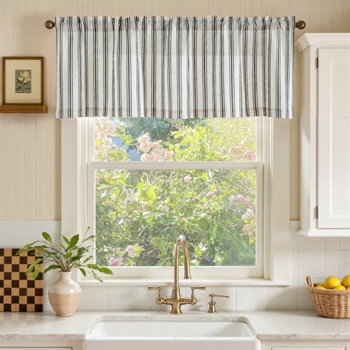 jinchan Linen Stripe Kitchen Valances - Image 2