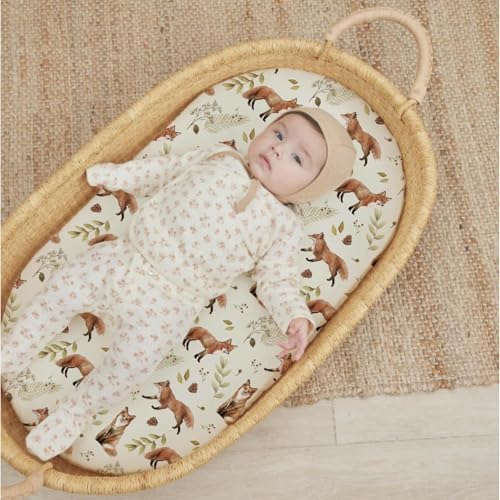 Stretch Fitted Bassinet Sheet Set BROLEX 2 Pack Cradle Sheets - Image 5