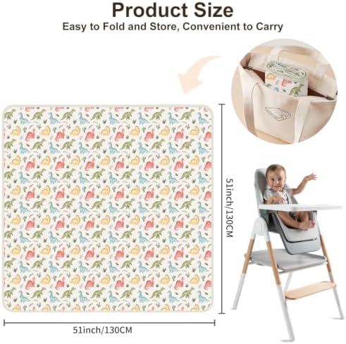 Baby Splat Mat for Under High Chair - Image 3