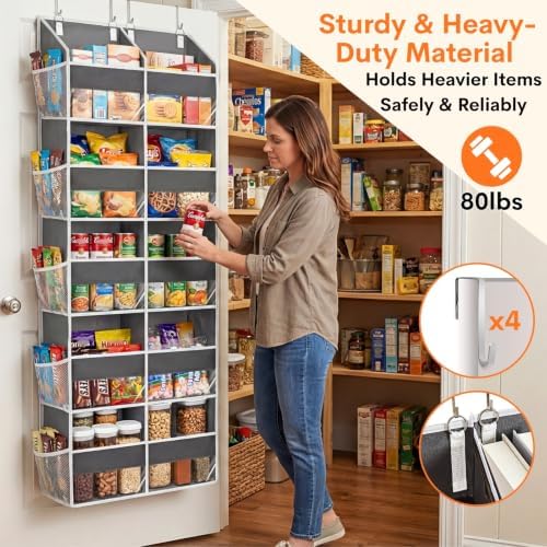 Ofiray-home 5-Tier Over Door Organizer, 10-Compartment Wide Storage Rack - Image 3