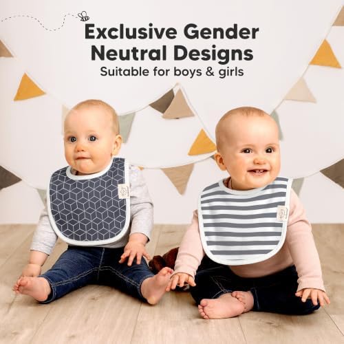 KeaBabies 8-Pack Organic Baby Bibs - Image 6