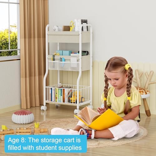 3-tier Baby Diaper Caddy Organizer and Storage Cart - Image 4