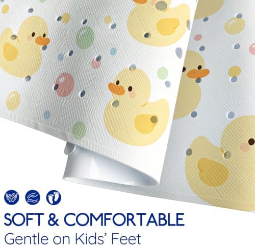 Kids Bathtub Mat Non Slip, 40 x 16 Inch Tub Mat - Image 4