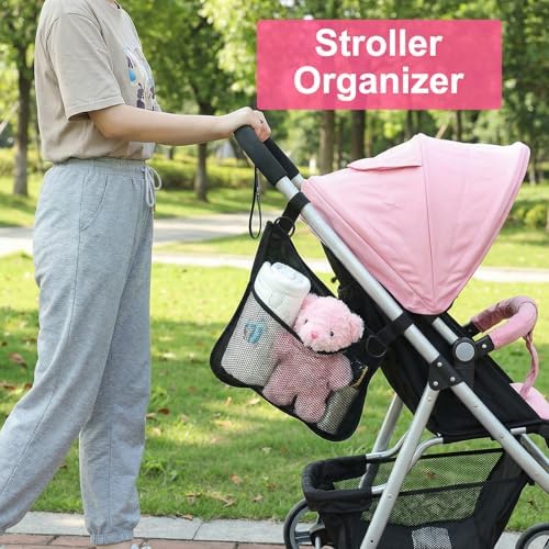 2 Pack Side Sling Stroller Organizer, Universal Portable Side Sling Stroller - Image 2