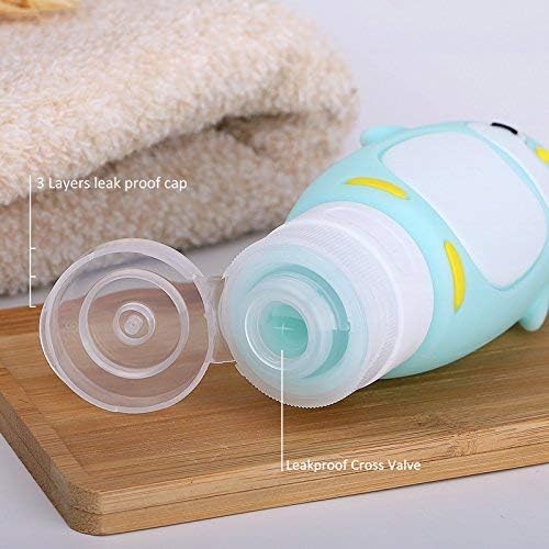 AUTENS Leakproof Silicone Travel Bottles Accessories Set, 3oz 4 Pack Refillable - Image 7
