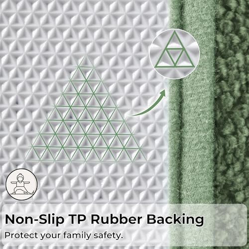 GRANNY SAYS Green Bathroom Rugs Set 3 Piece, Soft Microfiber Bath Mats - Image 7