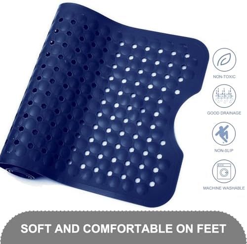 TEESHLY Bath Tub and Shower Mats, Non Slip 40 x 16 Inch Extra Large Bathtub Mat - Image 4