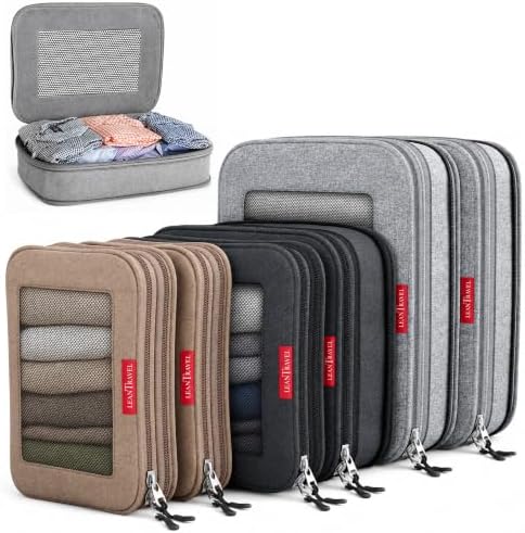 LeanTravel Premium Compression Packing Cubes by LeanTravel