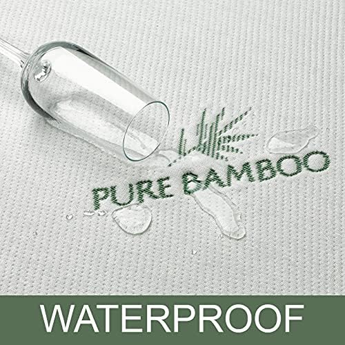 Queen Mattress Protector by PURE BAMBOO, Waterproof - Image 3
