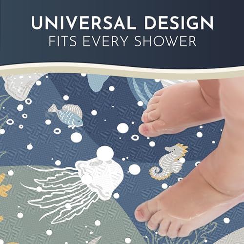 homerella Shower Mat Non Slip Anti Mold 21x21 & Bathtub Mat Non Slip 35x16 - Image 2