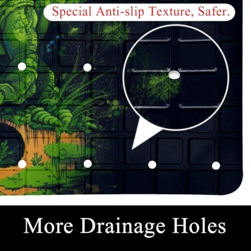 Non Slip Shower Mat Bathtub Mat 15.1x26.8 Inch, Quick Dry Bath Mat - Image 2