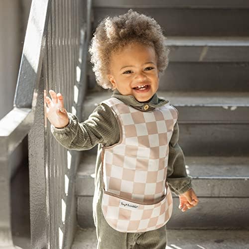 Tiny Twinkle Mess Proof Baby Bibs | 2 Pack Waterproof Toddler Bib - Image 3