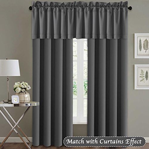 H.VERSAILTEX Blackout Valances for Windows, Kitchen Valance Curtains for Living - Image 3