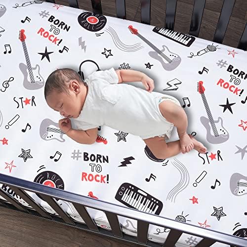 Lambs & Ivy Rock Star Musical Instruments 3-Piece Baby Crib Bedding Set - Image 5