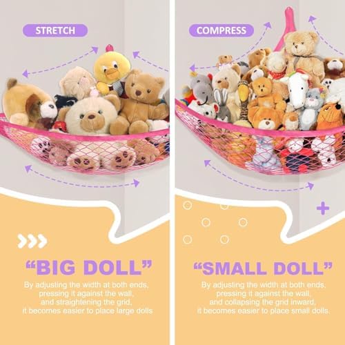 Lazebox Stuffed Animal Net Hammock - Image 2